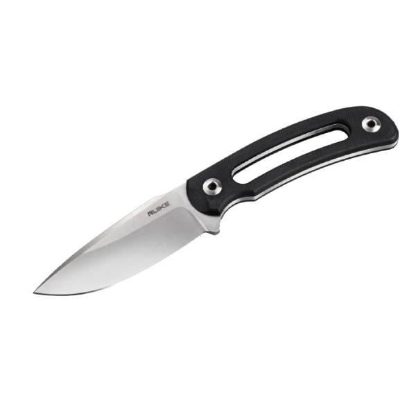 Ruike F815 Fixed Blade Knife – Black w/ Sheath | Ruike
