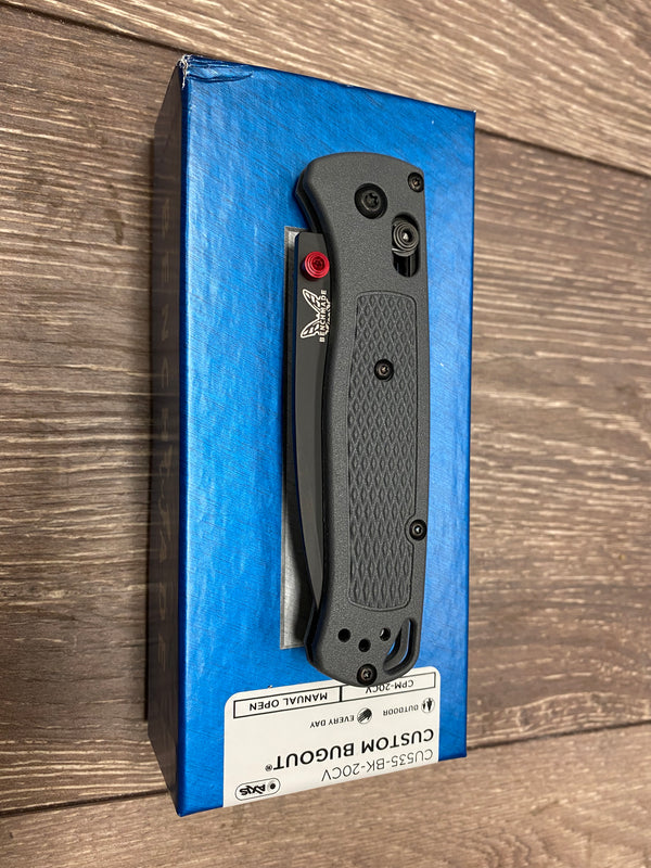 Benchmade Custom 535 Bugout Folding Knife – 20CV Steel Red Hardware | Benchmade USA