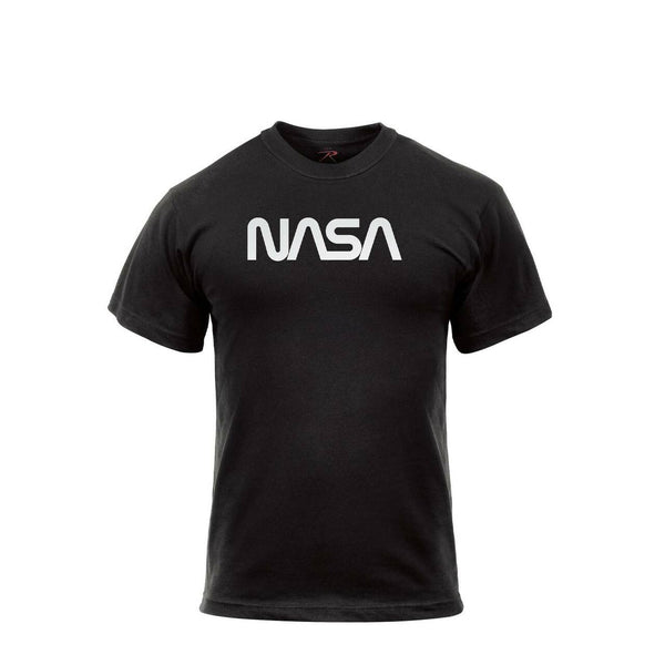 NASA Worm Logo T-Shirt – Black | Rothco