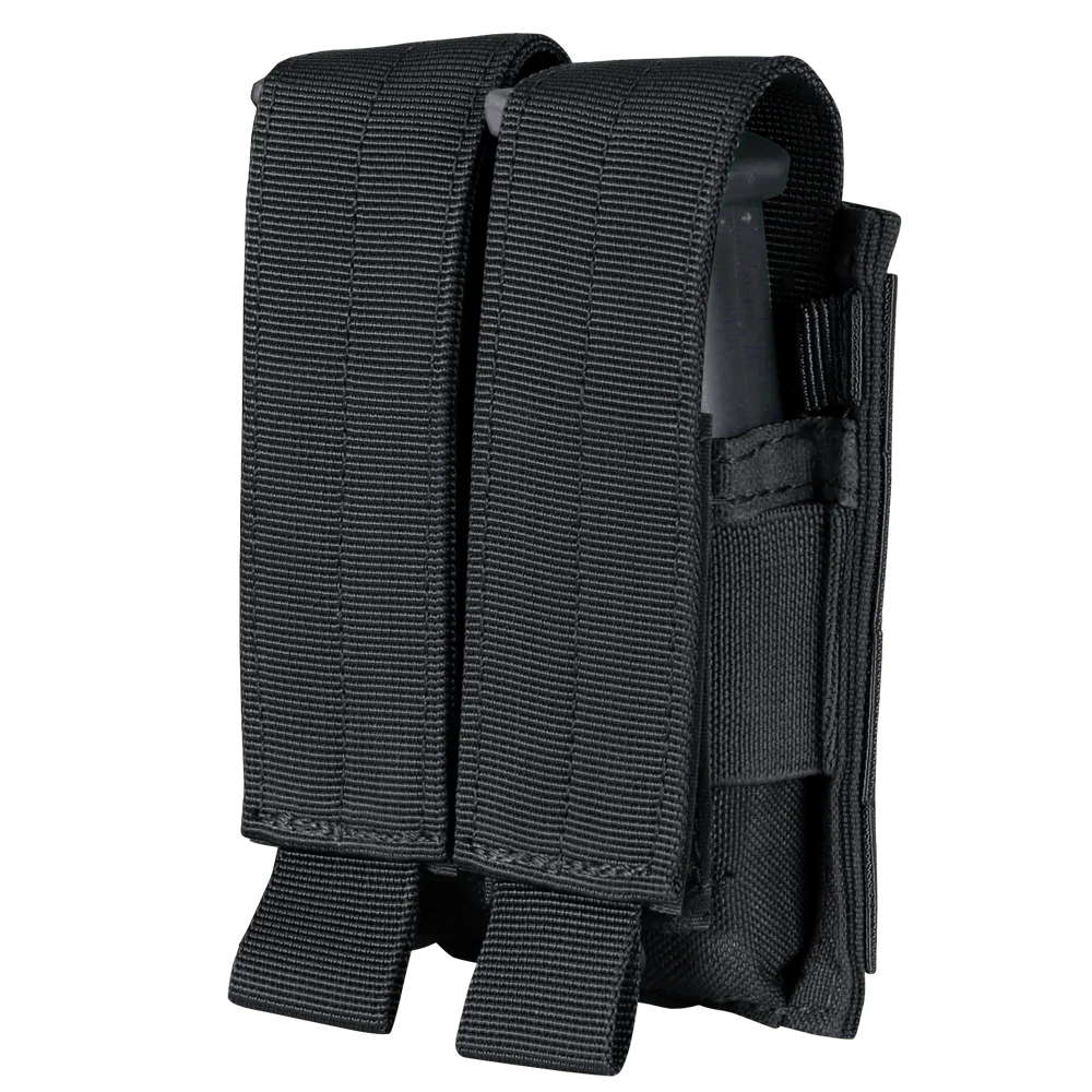 Condor Double Pistol Mag Pouch – Black | Condor
