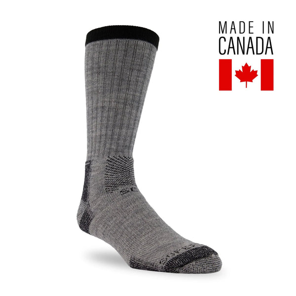 J.B. Field’s Icelandic “Thermal Hiker I” Merino Wool Socks – Grey | J.B.Fields