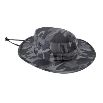 Adjustable Camo Boonie Hat – Black Camo