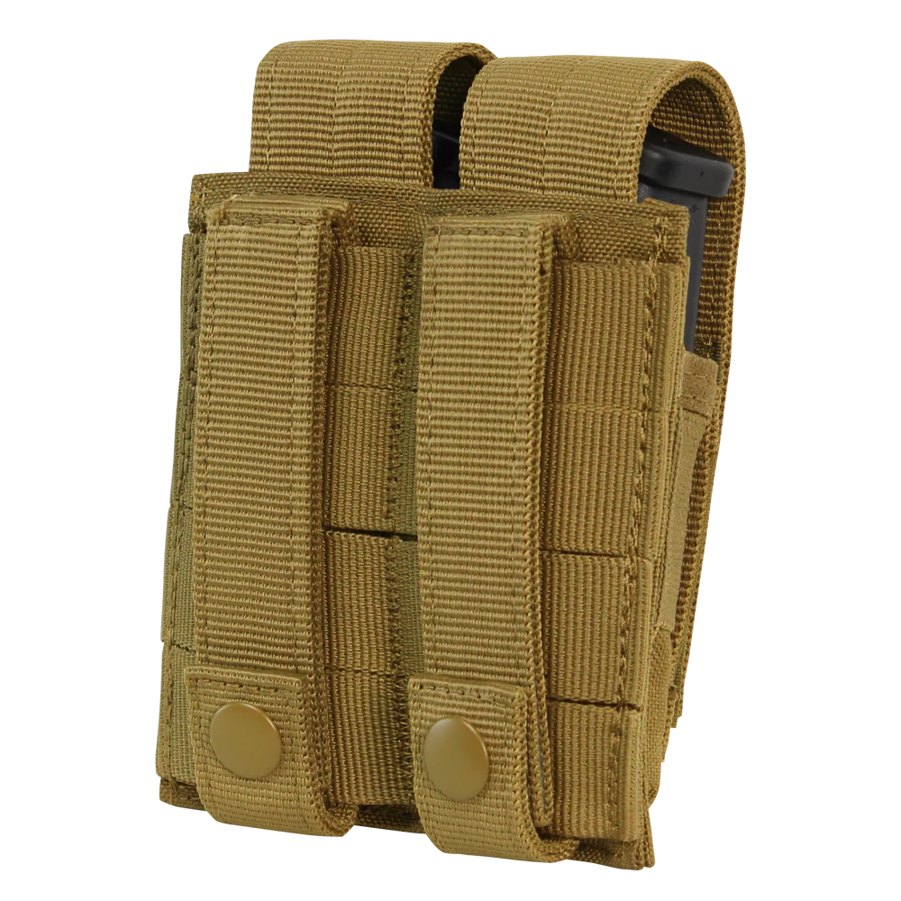 Condor Double Pistol Mag Pouch – Black | Condor