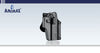 Amomax Per-Fit Adjustable Multi-Fit Paddle Holster – Right Hand Black