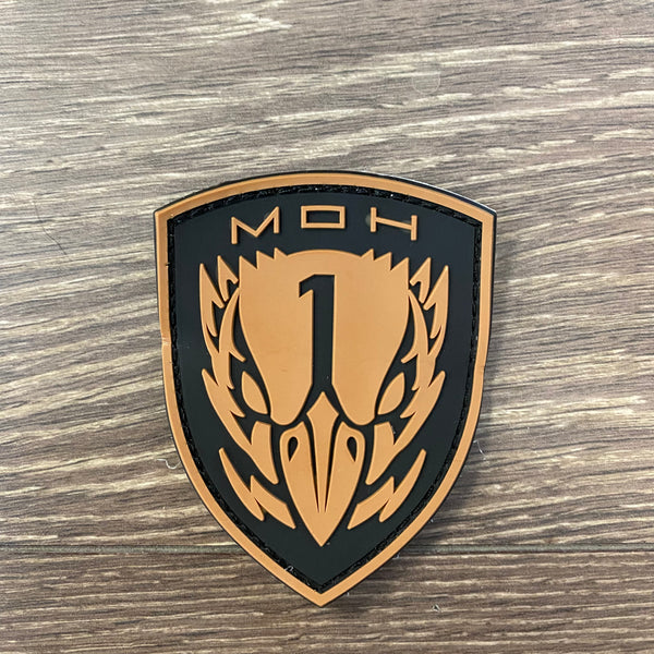 MOH Eagle PVC Velcro Patch - Brown | Velcro Patches