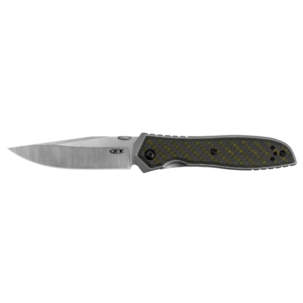 ZT 0640 Emerson Folding Knife – 20CV Steel w/ Green Carbon Fiber Insert