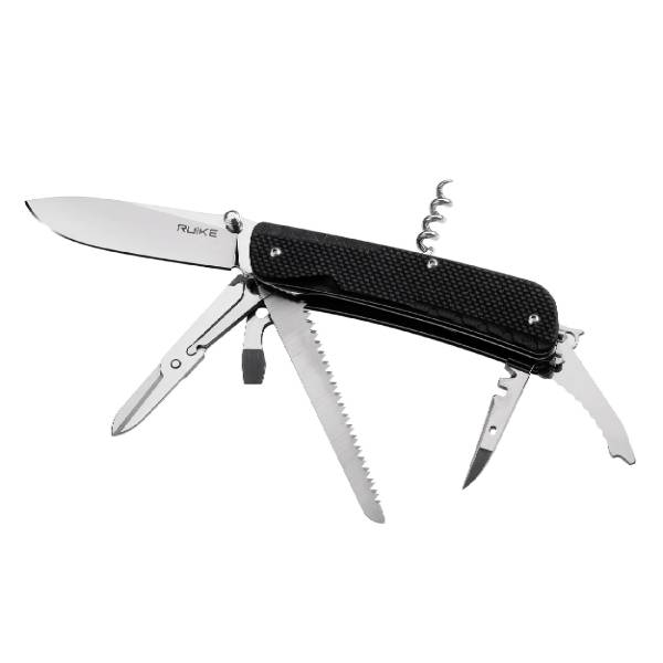 Ruike LD42 Trekker Multifunction Knife – Black | Ruike