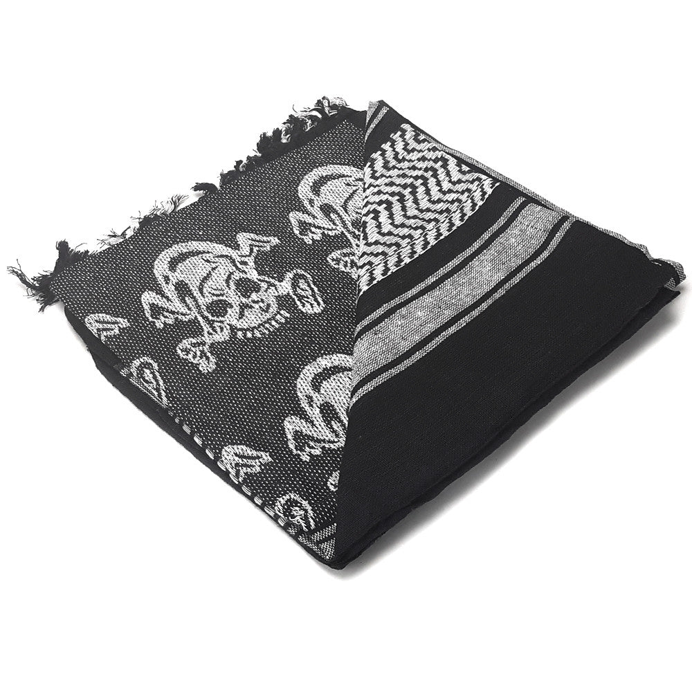 Condor 100% Cotton Tactical Shemagh – Black/White Skull