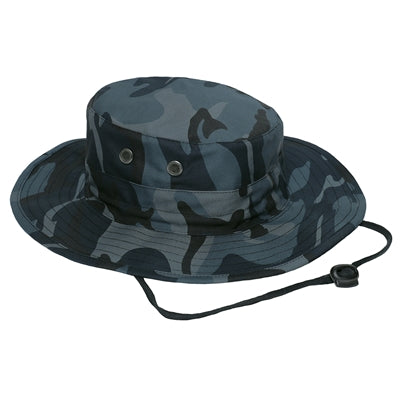 Adjustable Camo Boonie Hat – Midnight Blue Camo