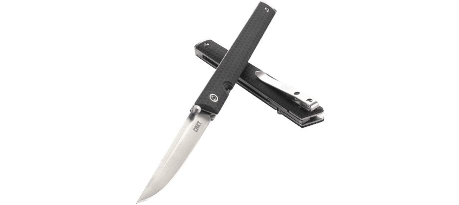 CRKT CEO Folding Knife - Black Handle