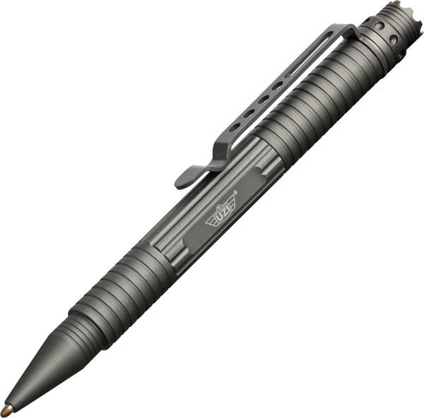 Uzi TP3 Tactical Defender Pen w/ Crown & Handcuff Key – Gun Metal Gray | Uzi
