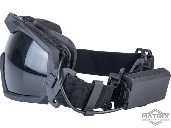 Matrix Tactical Anti-Fog Goggles w/ Fan – Black
