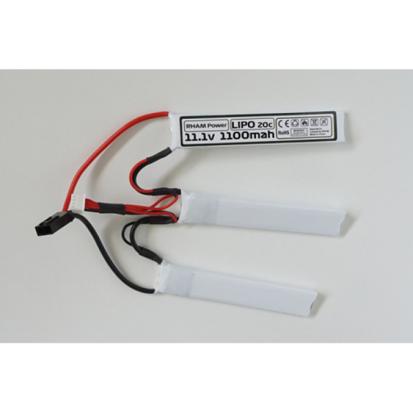 RHAM 11.1v Lipo 1100mAh Triple Nunchuck Battery | RHAM