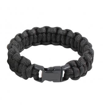 Solid Color Paracord Bracelet – Black | Rothco
