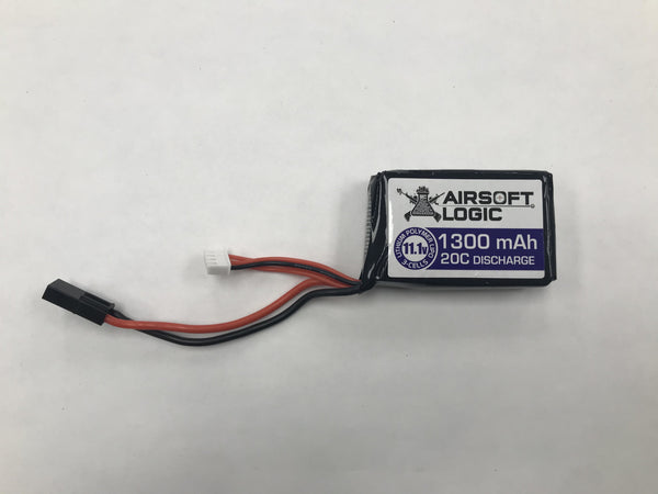 Airsoft Logic 11.1v 1300maH Lipo Battery PEQ Style – Mini Tamiya | Airsoft Logic