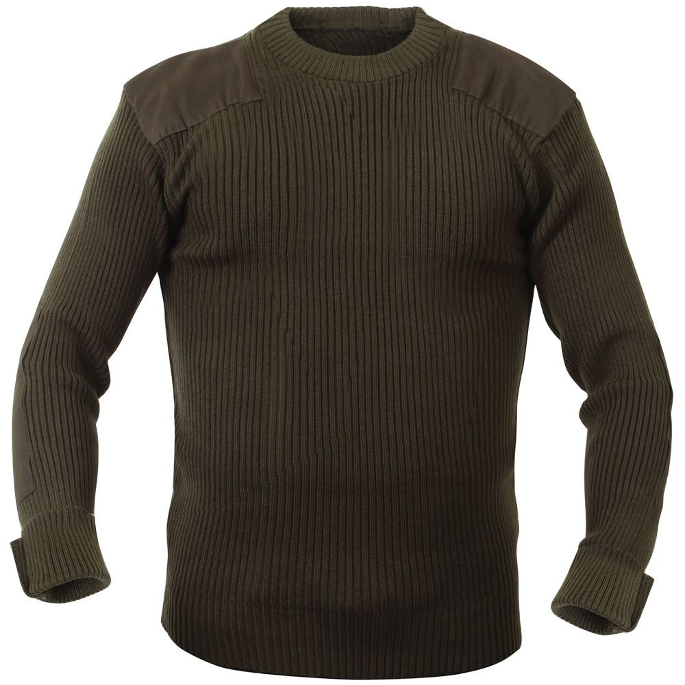 Mens G.I Commando Sweater - Olive Drab | Rothco