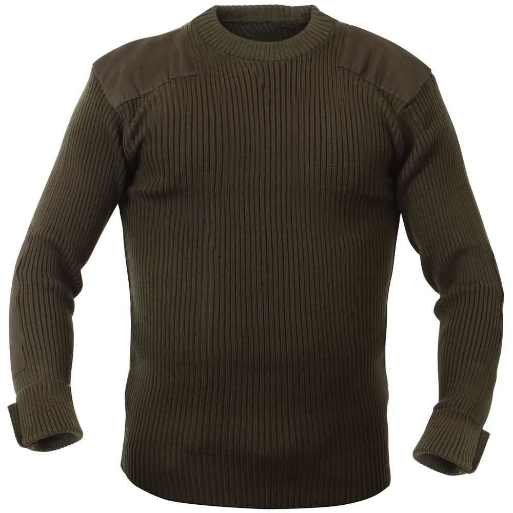 Mens G.I Commando Sweater - Olive Drab