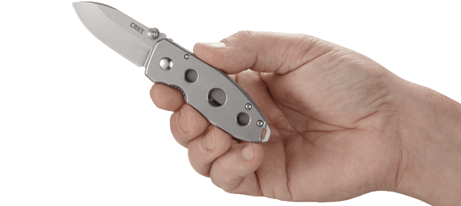 CRKT Squid Folding Knife – Hollowed Stainless Steel Handle