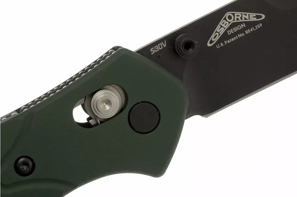 Benchmade 940BK Osborne Folding Knife – S30V Steel w/ Green Aluminum Handle