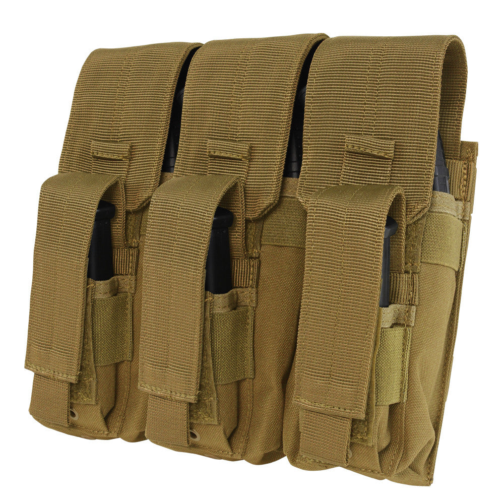 Condor Kangaroo Style Triple AK Mag Pouch – Coyote Brown