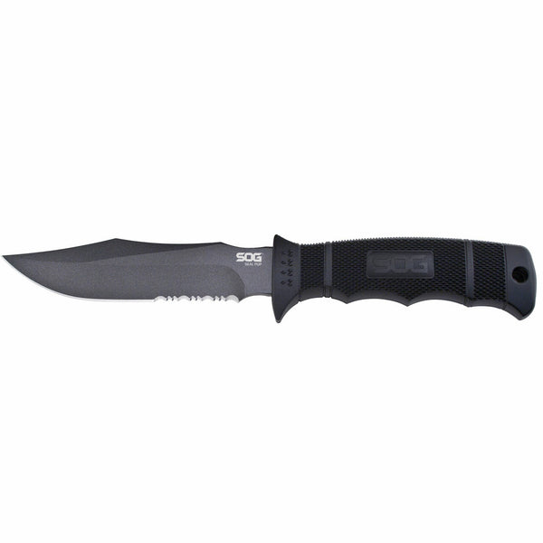SOG Seal Pup Fixed Blade Knife – Serrated w/ Ballistic Nylon Sheath | SOG Knives