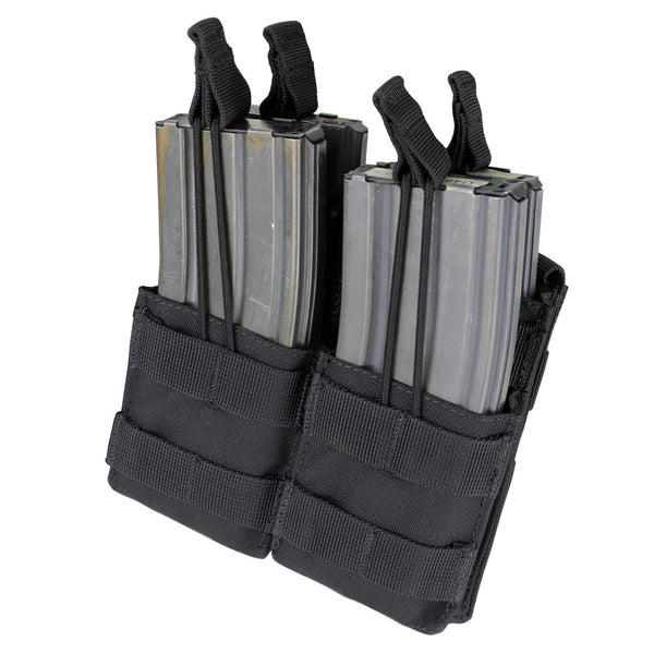 Condor Double Stacker M4 Mag Pouch - Black | Condor