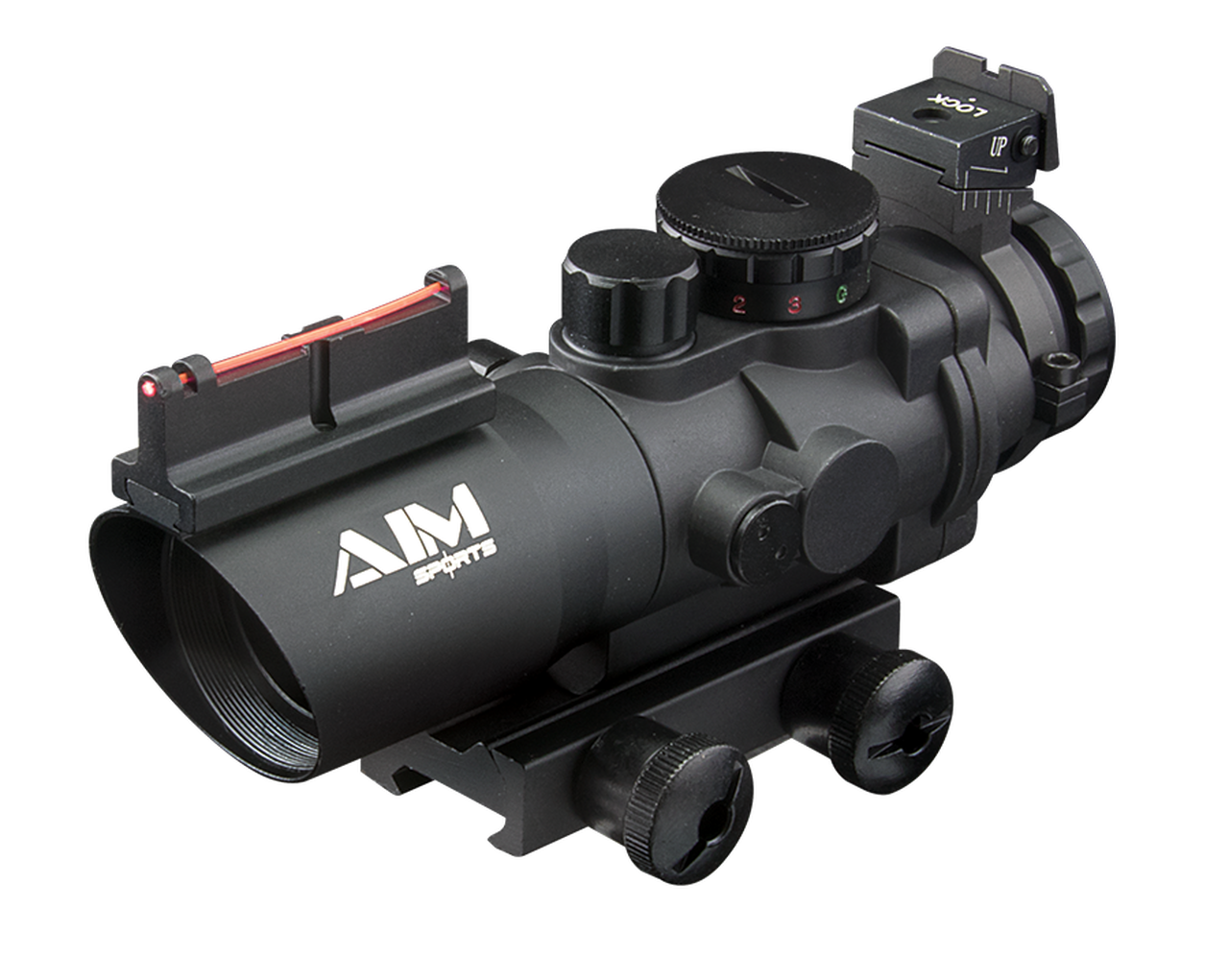 Aim Sports 4x32 Tri Illuminated Scope w/ Fiber Optic Sight | Aim Sport