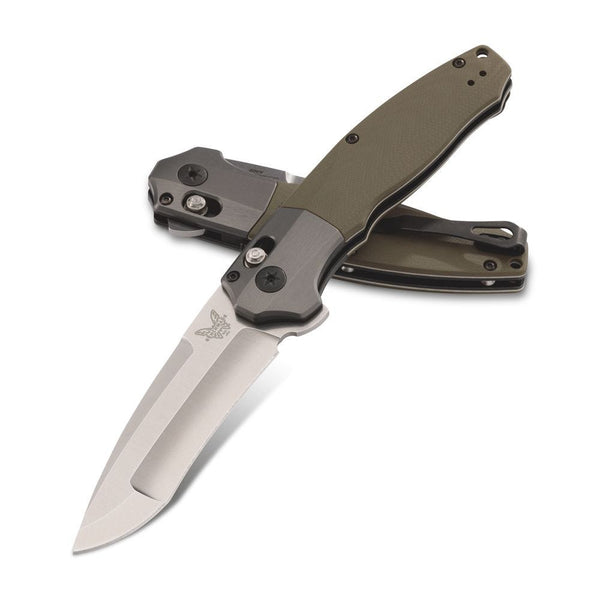 Benchmade 496 Vector Axis-Assisted Flipper Folding Knife – Green G10 w/ 20CV | Benchmade USA