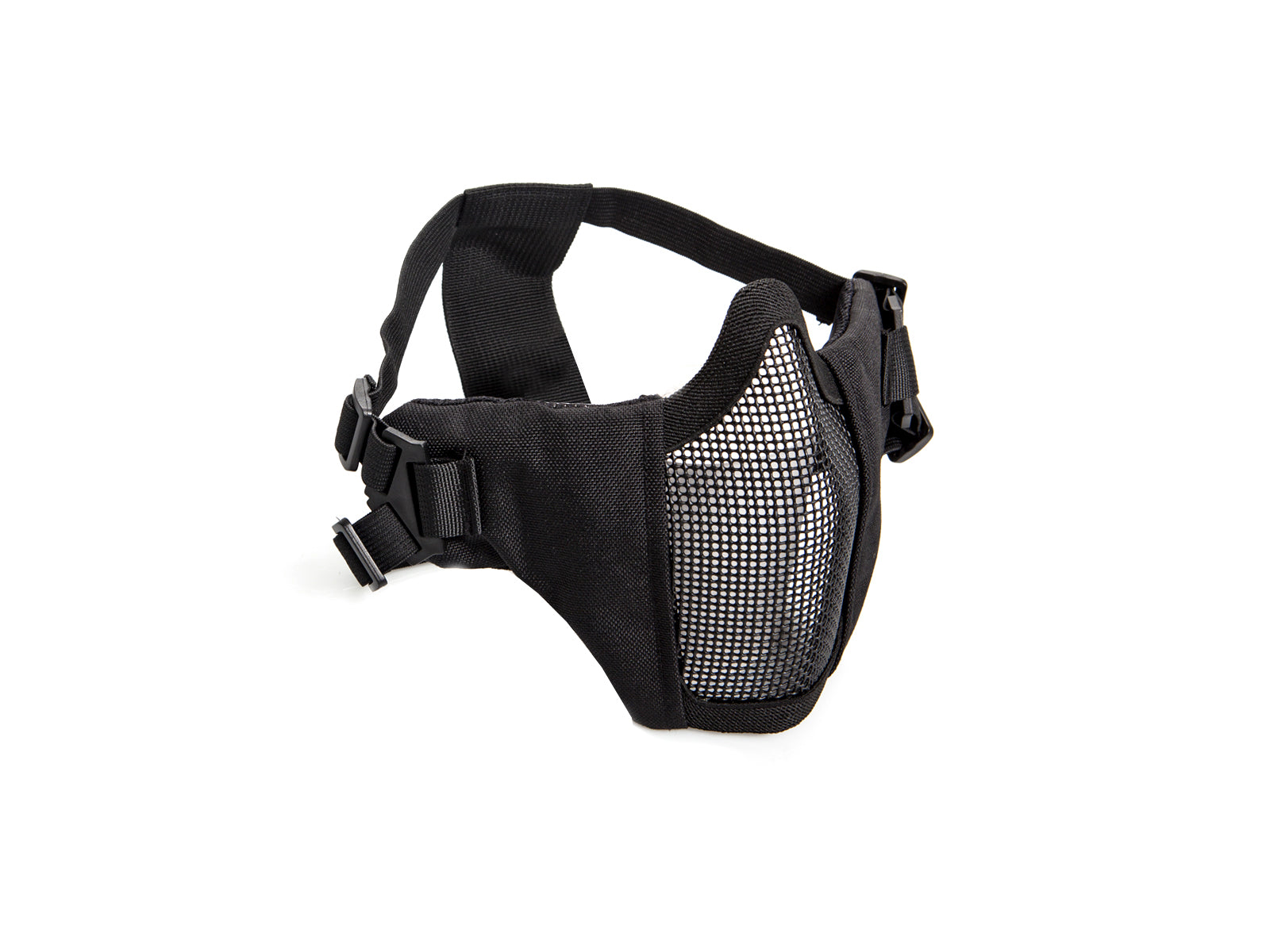 ASG Metal Mesh Airsoft Mask w/ Cheek Pad – Black