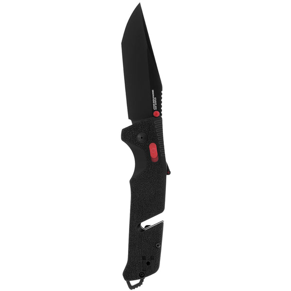 SOG Trident AT Assisted Folding Knife – Tanto Point Black & Red | SOG Knives
