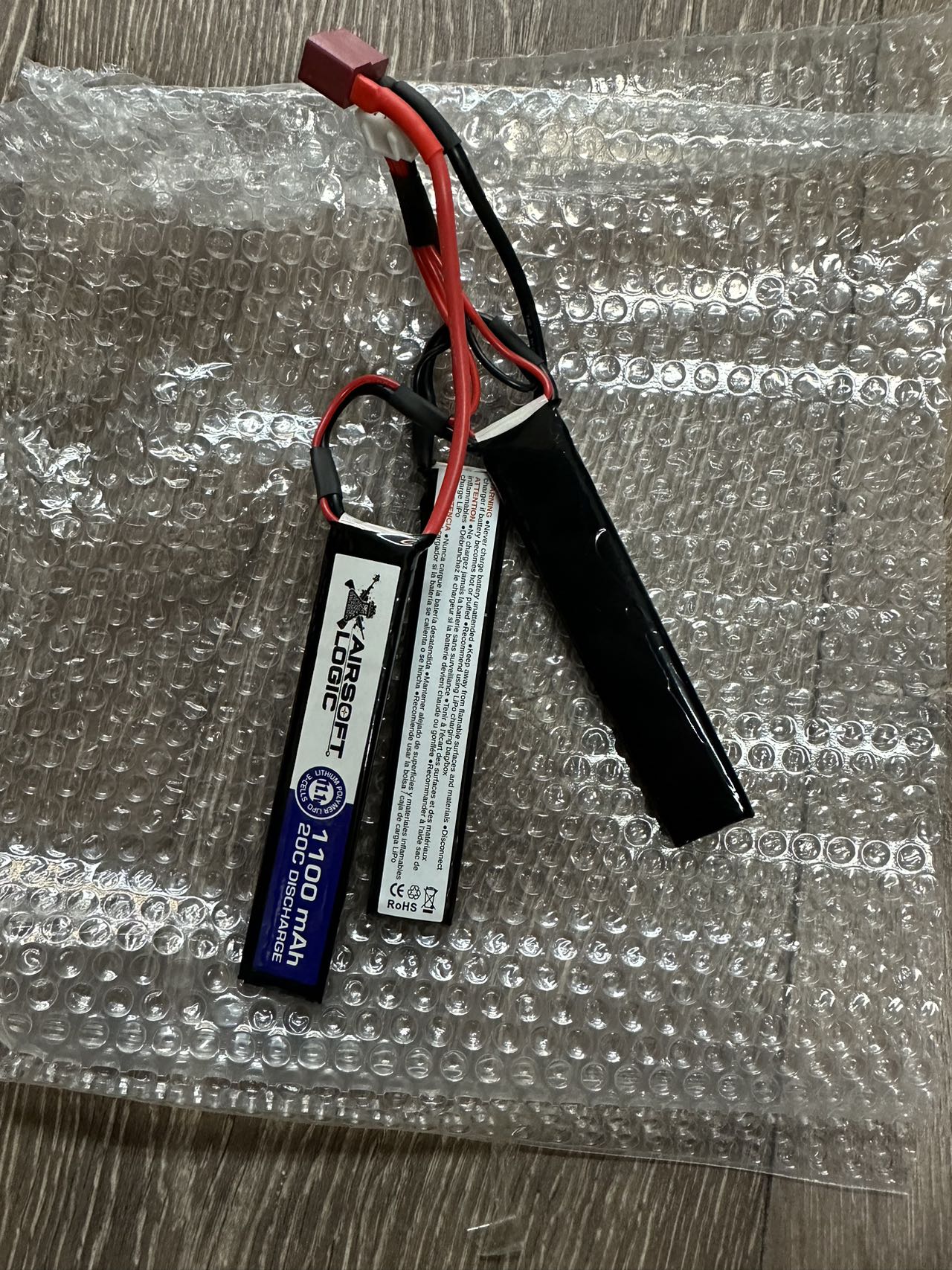 Airsoft Logic 11.1v Lipo Battery 1100mAh – Dean/T-Plug
