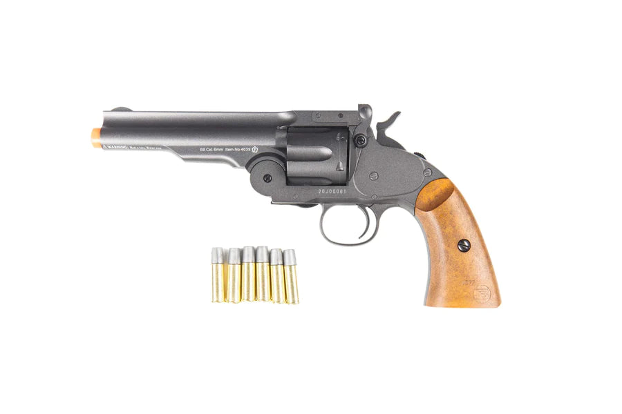 Barra Schofield 5 Inch Airsoft Revolver – Gunmetal