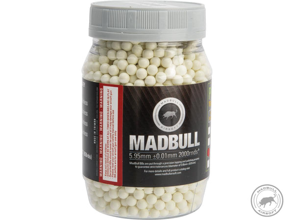 Madbull Precision 2000 Rounds 6mm Biodegradable Airsoft Tracer BBs - .30g Green | Madbull