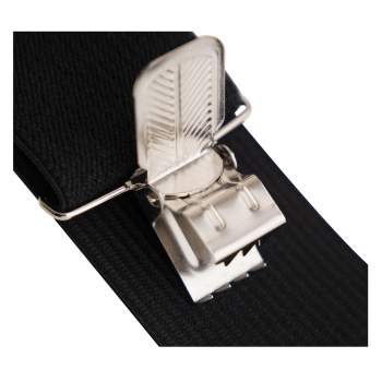 Adjustable Elastic X-Back Pant Suspenders – Black