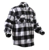 Extra Heavyweight Buffalo Plaid Flannel Shirt – Black & White Plaid | Rothco