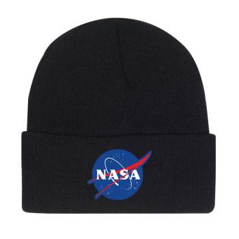 NASA Logo Embroidered Deluxe Beanie – Black | Rothco