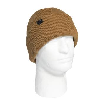 Deluxe Fine Knit Fleece-Lined Watch Cap – Brown | Rothco
