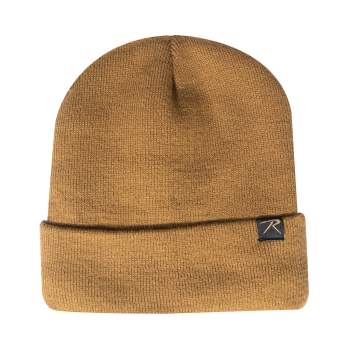 Deluxe Fine Knit Fleece-Lined Watch Cap – Brown | Rothco