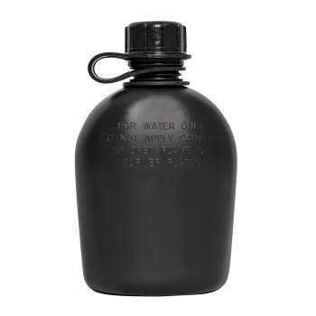Genuine G.I. 1 Quart Plastic Canteen – Black