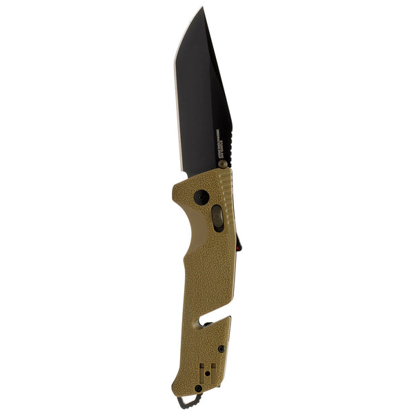 SOG Trident AT Assisted Folding Knife – FDE Tanto | SOG Knives